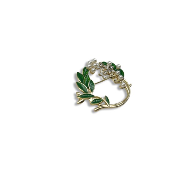 A jasmine brooch