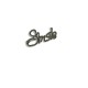 Heart letter brooch