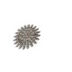 Crystal pearl brooch