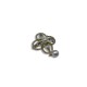Four-leaf clover crystal brooch