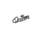 Crown letter brooch