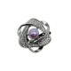 Round pearl brooch