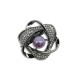 Round pearl brooch