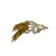 Wheat pearl brooch